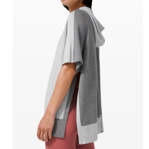 Lululemon Opened Up Poncho, gray cashmere - Picture 3 of 7